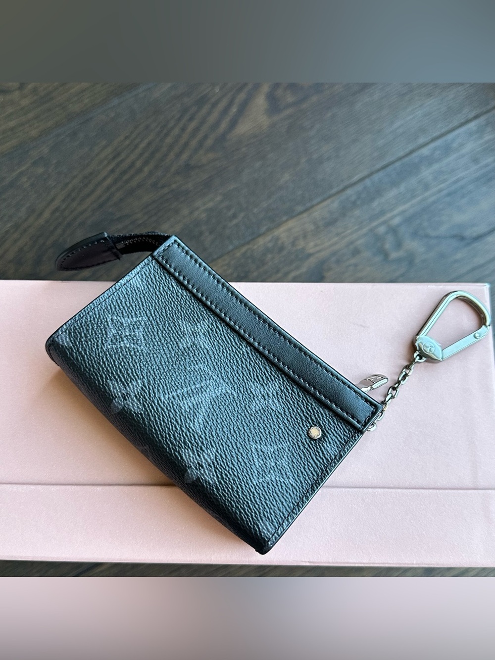 Louis Vuitton Monogram Eclipse Key Pouch Voyage